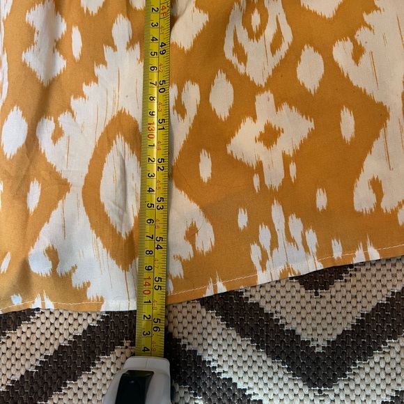 BB Dakota X Steve Madden Turtle Island Batik Print Gold/White Tiered Sundress - Picture 8 of 8